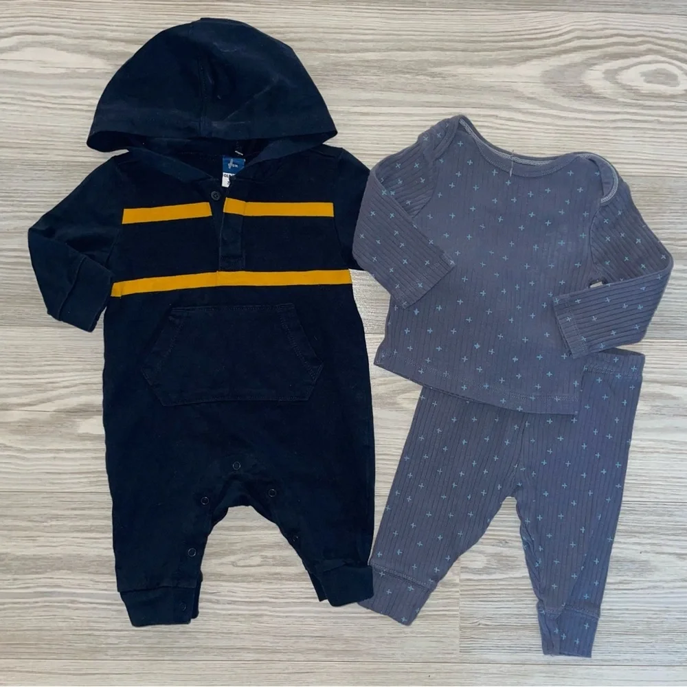 Old Navy & Cloud Island Baby Boys Outfit Bundle 0-3 Months